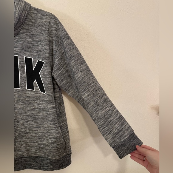 Comfy cozy grey PINK sweatshirt pullover - Picture 2 of 5